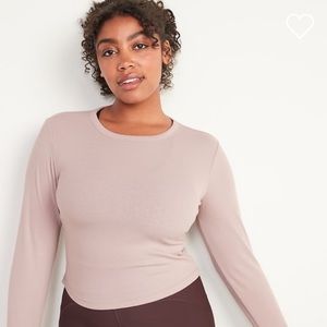 OLD NAVY UltraLight Ribbed Cropped Top